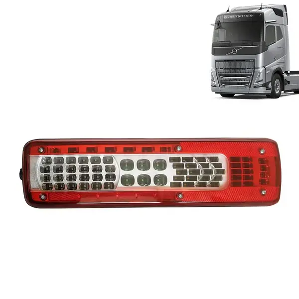 Lanterna Traseira LED para Caminhão Volvo FH / FM / VM Após 2023 Euro 6 Lado Direito