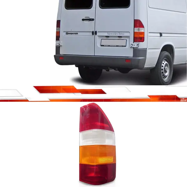 Lanterna Traseira Tricolor Sprinter MB Dir