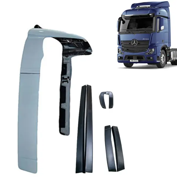 Lateral Cegonheiro com Teto para Caminhão Mercedes-Benz Actros após 2020 com Apliques