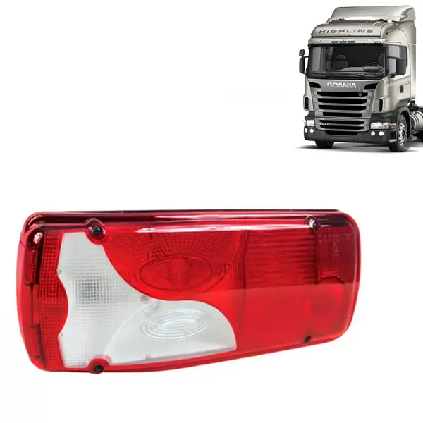 Lente Lanterna Traseira Botinha para Caminhão Scania S4 S5 Lado Esquerdo