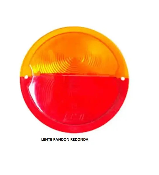 Lente Randon Redonda Vermelha