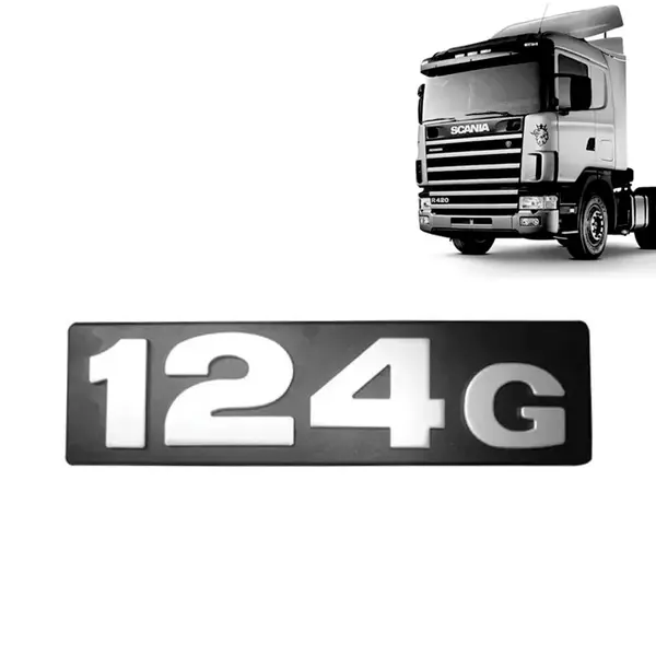Letreiro Emblema Frontal para Caminhão Scania 124G Scania Série 4