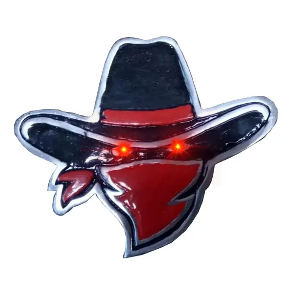 Luminoso Cowboy em Alumínio com LED Para Caminhão Carreta 12V 24V