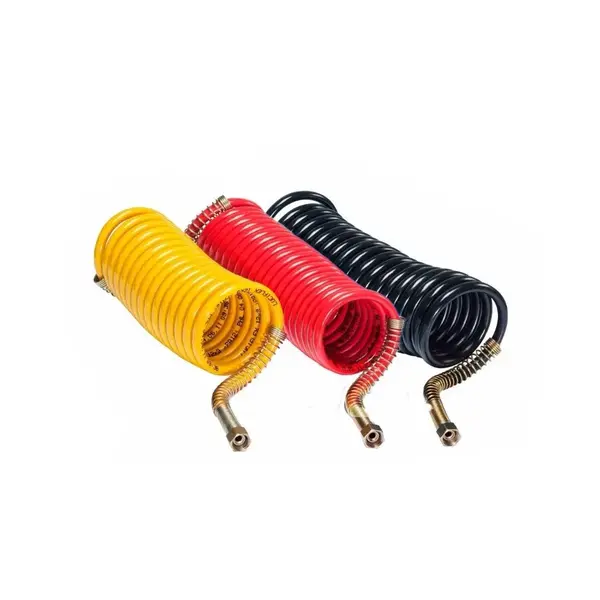Mangueira Espiral Ligação Cavalo Carreta Rosca M16 6,5 metros