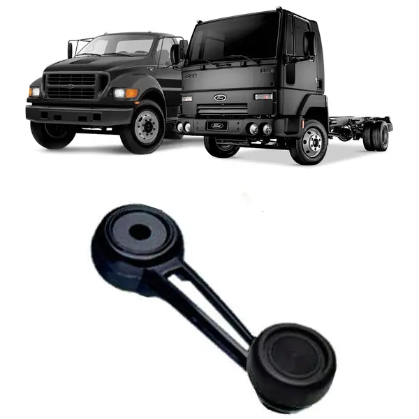 Manivela Vidro Porta Caminhão Pick Up Ford Metal Preto