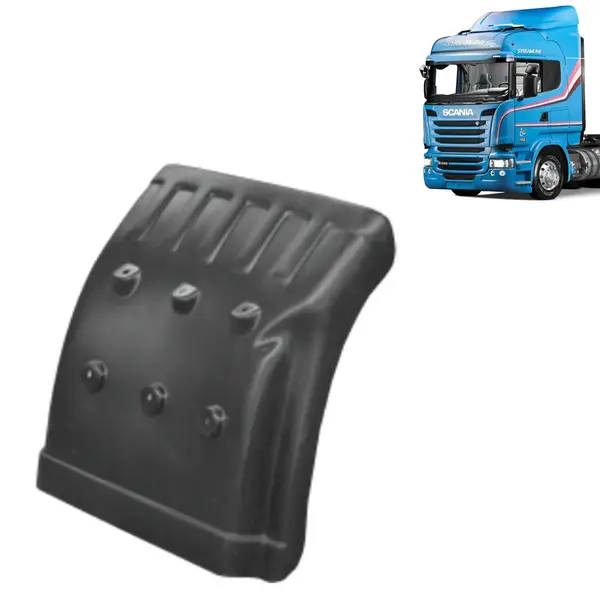 Meio Para-Lama Preto Dianteiro Direito / Traseiro Esquerdo para Caminhão Scania S4 / S5 / S6 / S7 NTG
