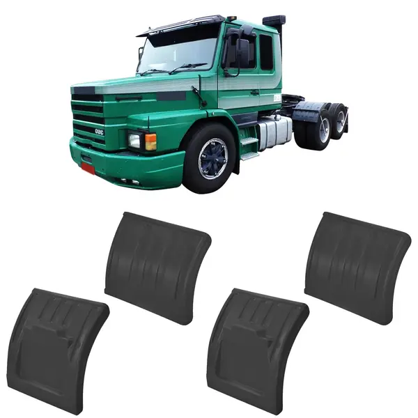 Meio Paralama Tração Caminhão Sc 112 113 Dianteiro Traseiro ( KIT c/ 4 Peças )
