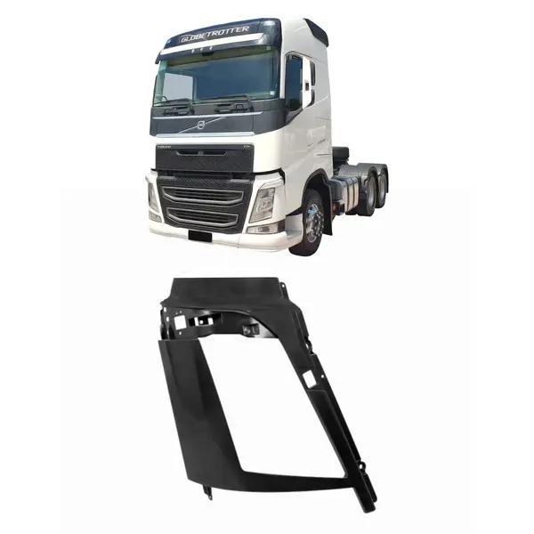 Moldura Aro Farol Plástico Caminhão Volvo FH L/d 2015