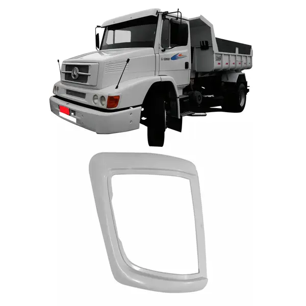 Moldura Aro Seta Pisca Sinaleira Caminhão MB 1620 1938 Lado Direito