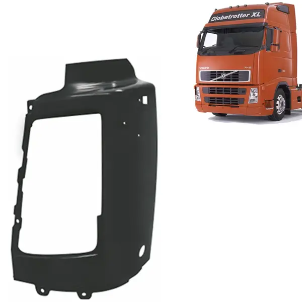 Moldura Bojo Farol para Caminhão Volvo FH 2004 á 2009 Lado Esquerdo