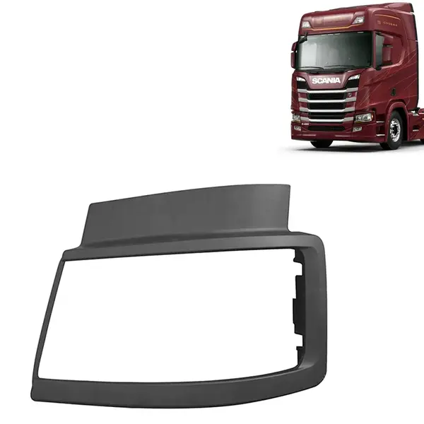 Moldura Farol para Caminhão Scania NTG Após 2019 Lado Esquerdo