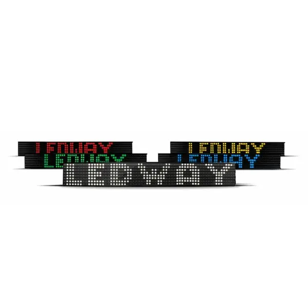 Painel Itinerário de LED LedWay 8 Linhas 12V 24V