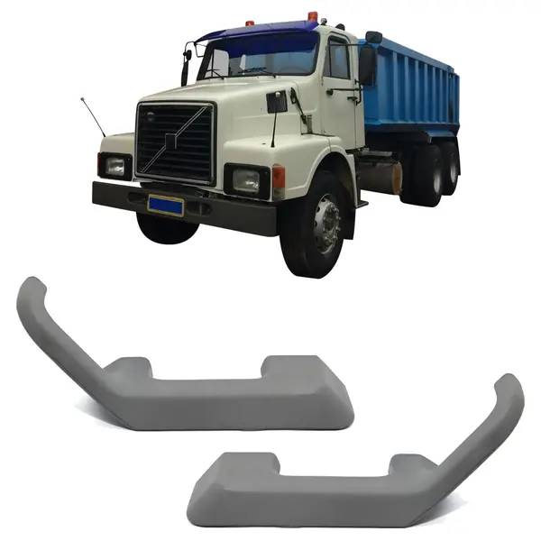Par Apoio Descansa Braço Caminhão Volvo 1982 até 1989 Cinza