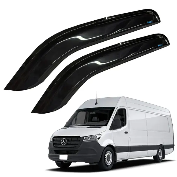 Par Calha de Chuva Van MB Sprinter L 2020 Acrilico Fume