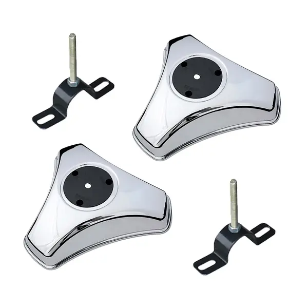 Par Calota 3 Pontas Aro 16 17,5 Caminhão 3/4 Metal C/suporte