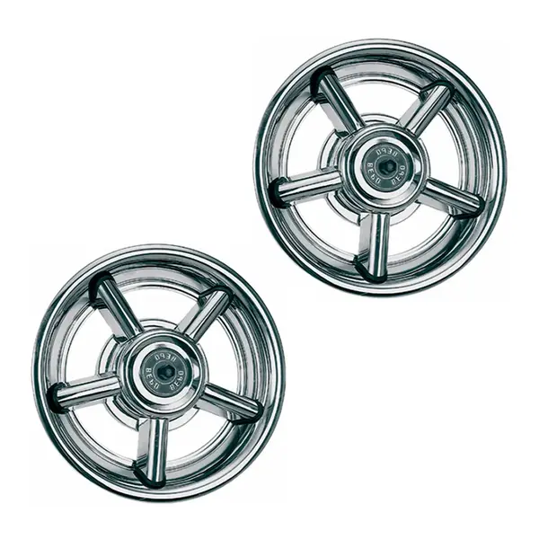 Par Calota Aro 17,5 Helice 5P Caminhão 3/4 MB 710 Ford Cargo VW