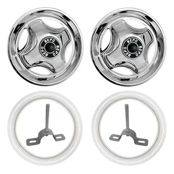 Par Calota Traseira Aro 16 4P Caminhão 3/4 C/faixa Suporte