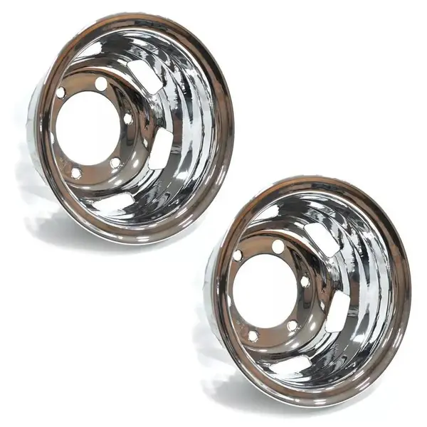 Par Calota Traseira Speedline Aro 17.5 Inox para Pneu 235 (furação 205mm)