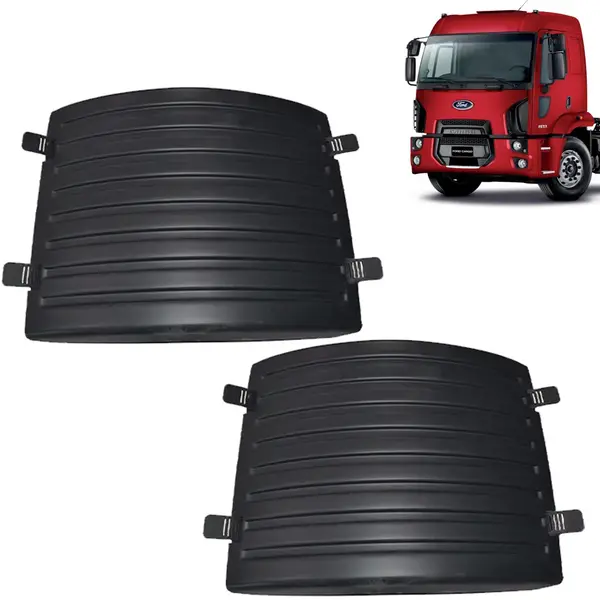 Par Centro Para-Lama Traseiro para Caminhão Ford Cargo 2012 á 2019 com Presilhas