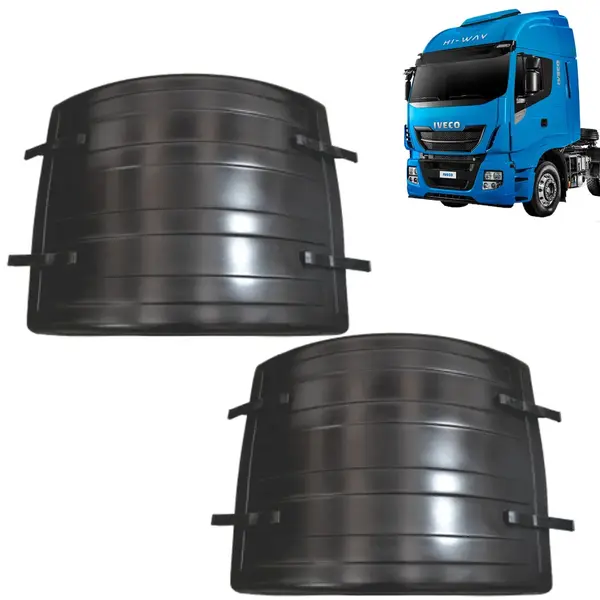 Par Centro Para-lama Traseiro para Caminhão Iveco Hi-Way / Stralis Com Presilhas