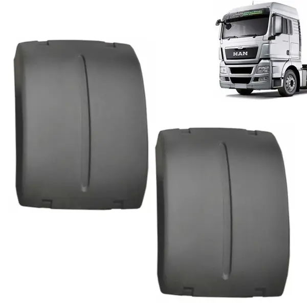 Par Centro Para-lama Traseiro para Caminhão Man TGX 2012 á 2016 sem Presilhas