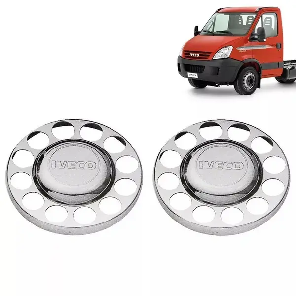 Par de Sobre Tampa do Cubo da Tração para Iveco Daily (12 furos)
