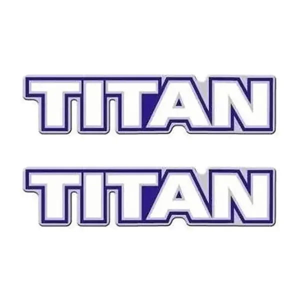 Par Emblema Adesivo Resinado Caminhão VW Titan