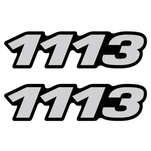 Par Emblema Caminhão MB 1113 Adesivo Resinado Lateral