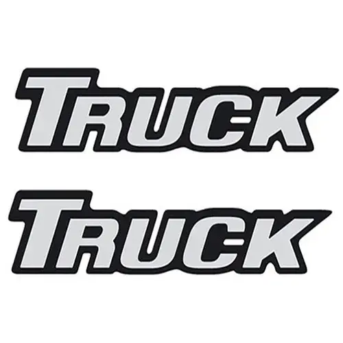 Par Emblema Caminhão MB Truck Adesivo Resinado Lateral