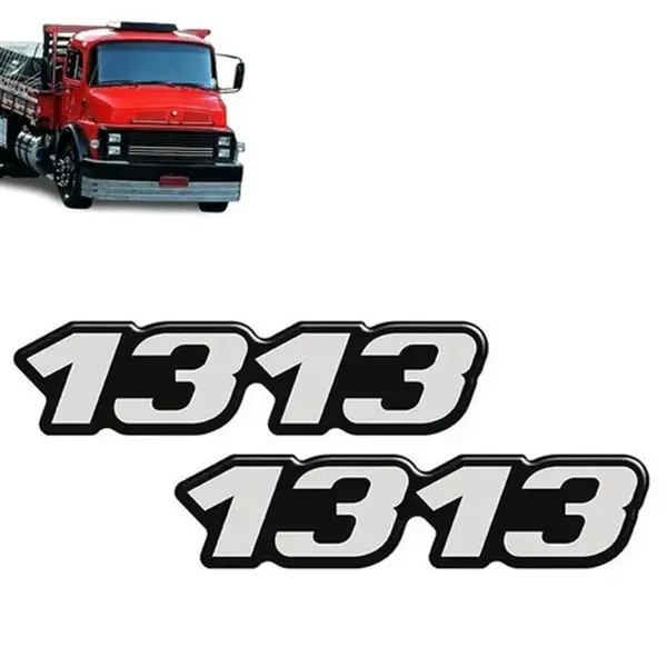 Par Emblema Resinado Para Caminhão MB 1313