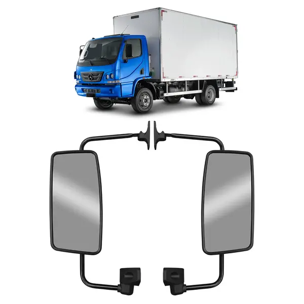 Par Espelho Retrovisor MB Accelo 2020 a 2022 C/desembaçador