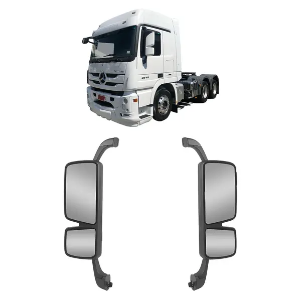 Par Espelho Retrovisor MB Actros 2016 a 2020 S/desembaçador