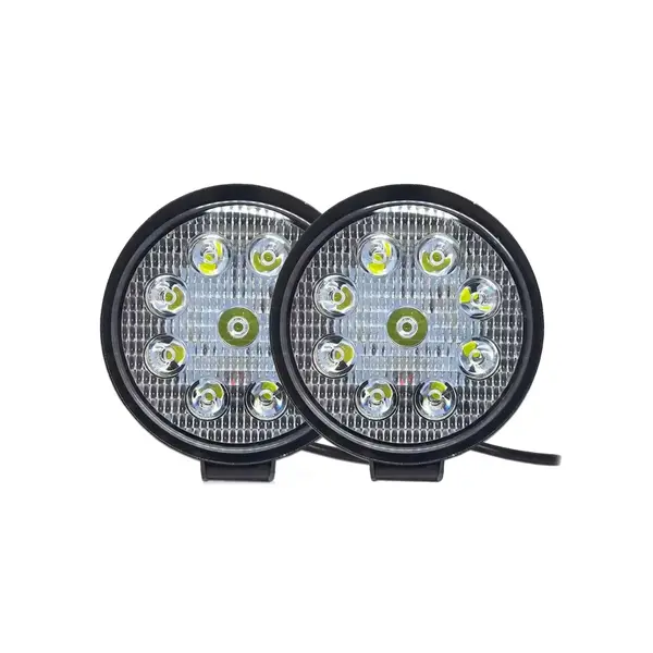 Par Farol Auxiliar LED Redondo Bivolt 27W