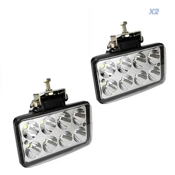 Par Farolete LED Retangular 8 LEDS 24w 12v / 24v