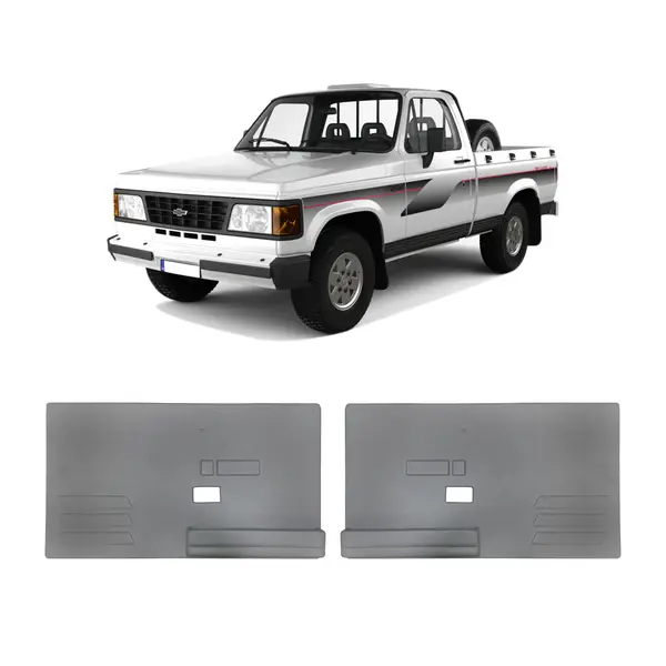 Par Forro Porta Caminhonete Gm D20 Cinza