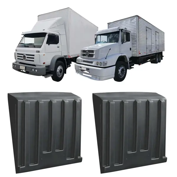 Par Meio Paralama Truck Toco Baú Caminhão Universal Traseiro