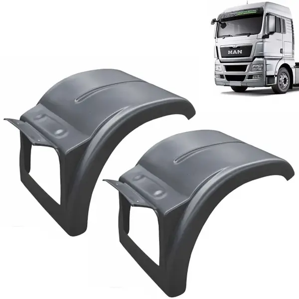Par Para-lama Traseiro Superior Truck para Caminhão Man TGX 2012 á 2016