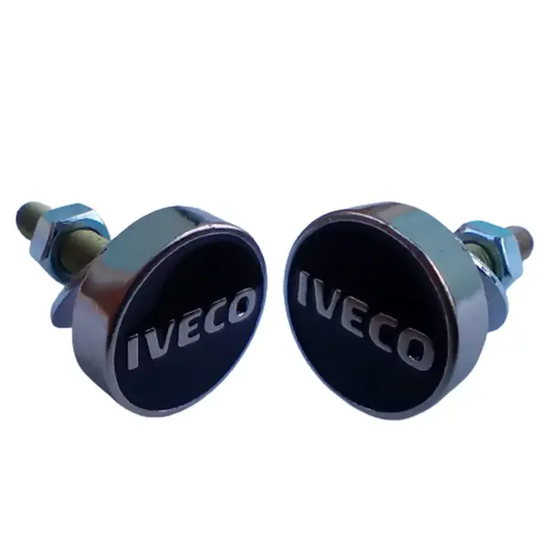 Par Parafuso para Fixar Placa Alumínio para Caminhão Logo Iveco