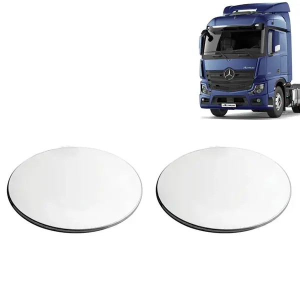 Par Sobre Tampa Cubo Cromada Dianteira para Caminhão New MB Actros 2021