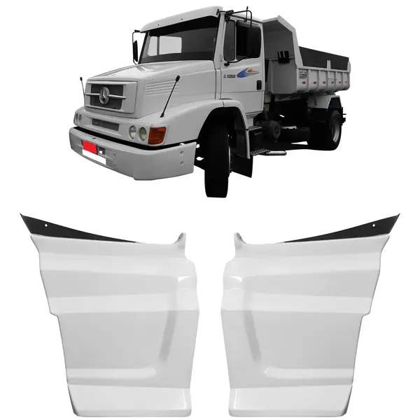 Par Tampa Estribo Antifurto Caminhão MB 1620 Atron 2324