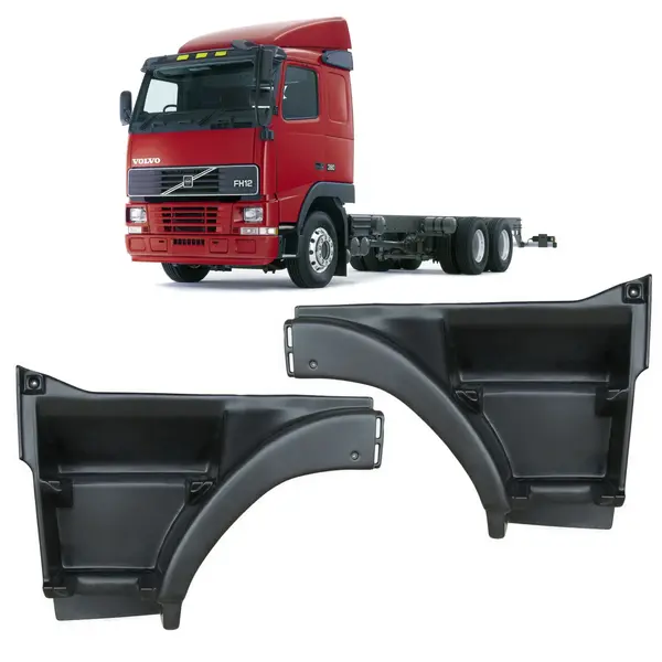 Par Tampa Lateral Estribo para Caminhão Volvo FH Antigo - Alta Durabilidade