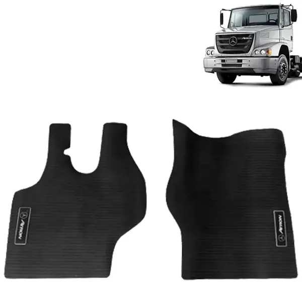 Par Tapetes Borracha PVC para Caminhão MB Atron