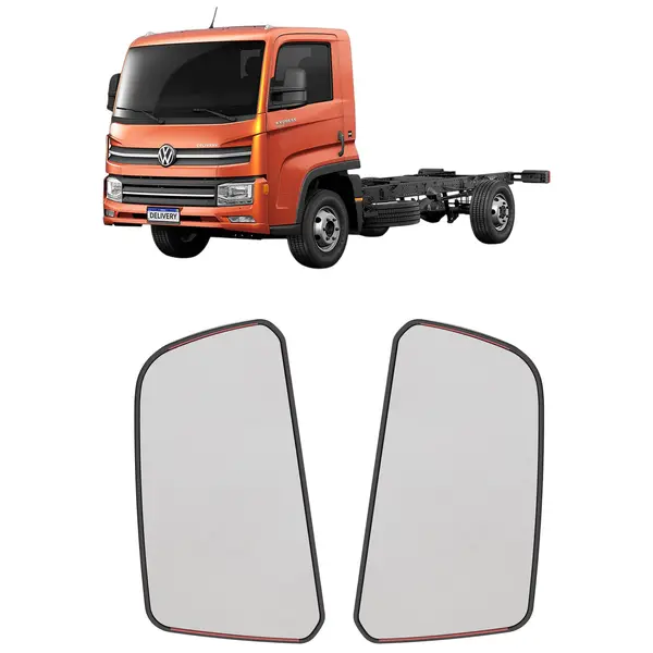 Par Vidro Espelho Retrovisor Plano VW Delivery 2018.. C/base