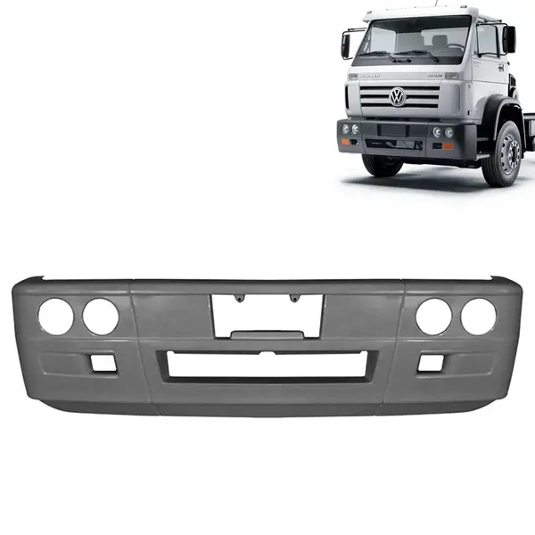 Para-Choque Dianteiro para Caminhão VW Titan / Worker Cinza com Aba