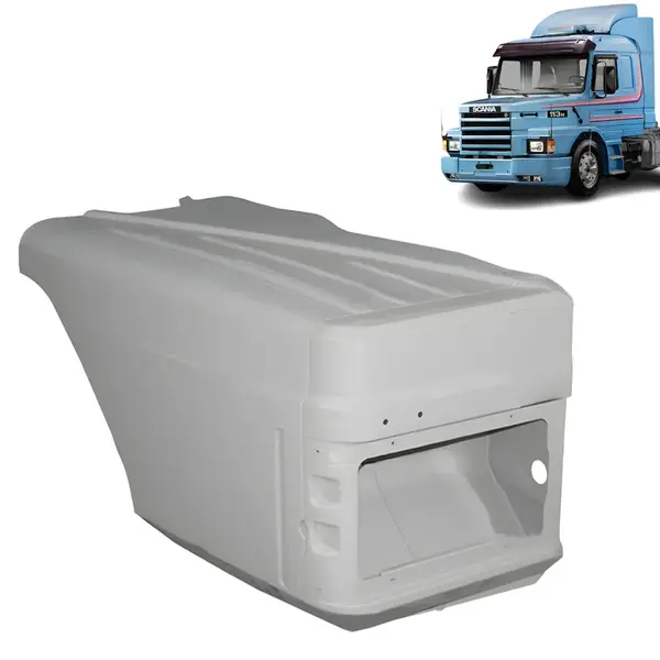 Para-Lama Capo em Lata para Caminhão Scania T 112 / 113 / 142 / 143 Curto Lado Direito