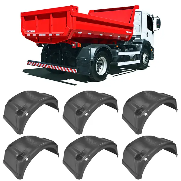 Paralama Carreta Facchini 2012 a 2015 ( KIT c/ 6 Peças )