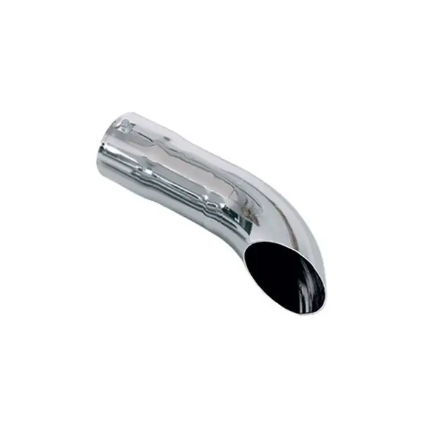 Ponteira de Escapamento Cromada Curva 410 mm