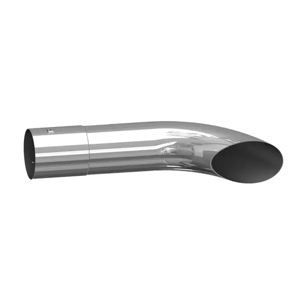 Ponteira Escapamento Caminhão Cromada Sport 4 Polegadas - 43 Cm