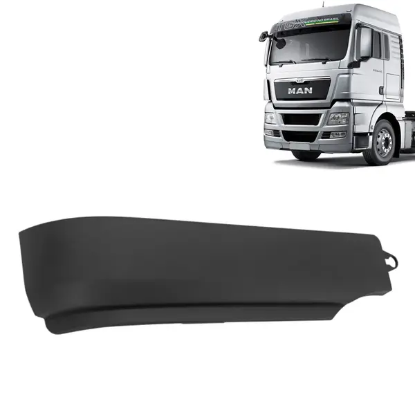 Ponteira Para-Choque Dianteiro para Caminhão Man TGX Lado Direito