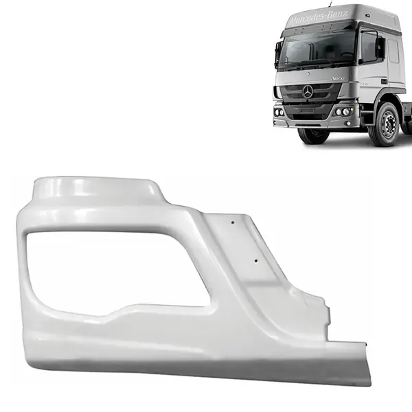 Ponteira Para-Choque para MB Atego após 2012 Lado Direito sem Abertura para Farol Auxiliar